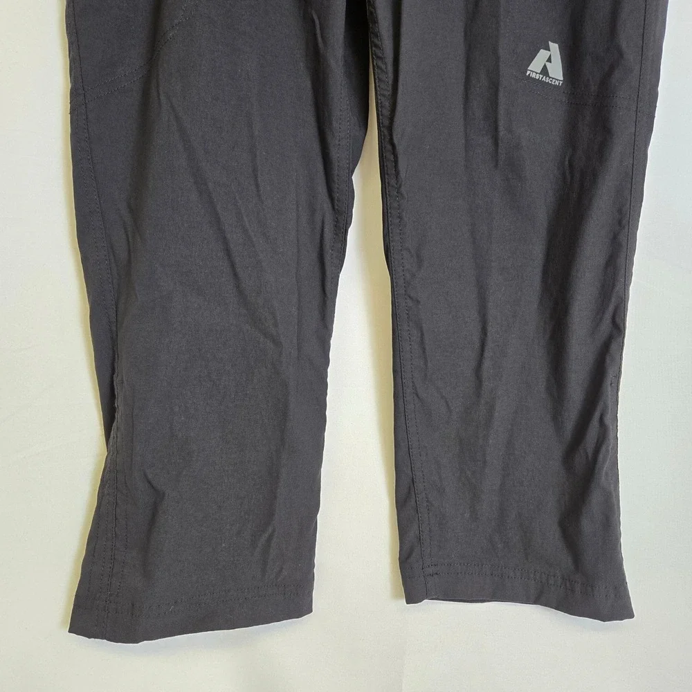 Eddie Bauer First Accent Guide Pro Capri Pants Gorpcore Hiking Black T8 Flaw - Picture 8 of 11